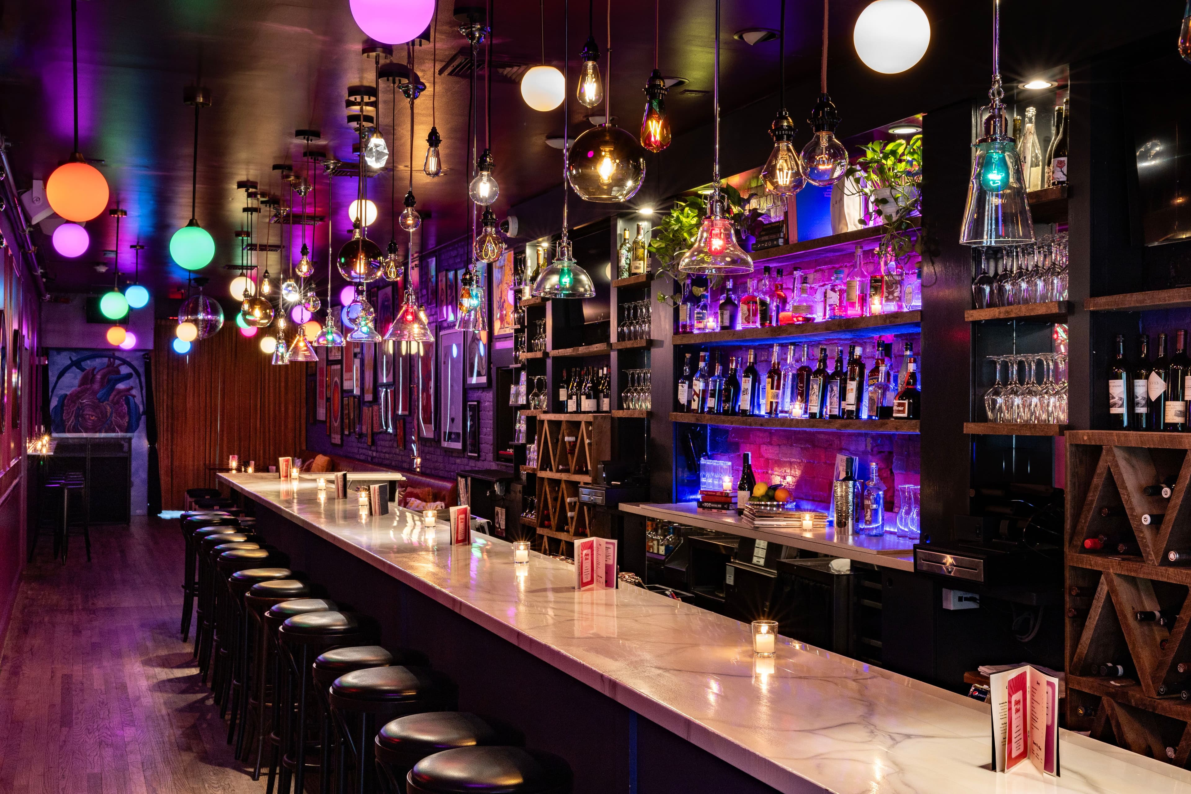 The bar at Lovesick in Asbury Park.